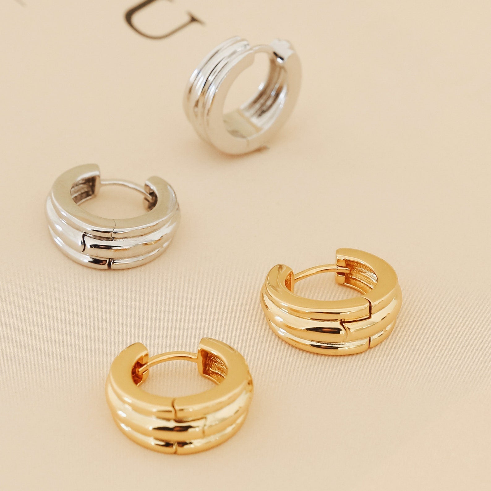 Effortless Chic: Canal Chunky Hoops
